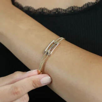 Top Top Üçlü Kaburga Bileklik